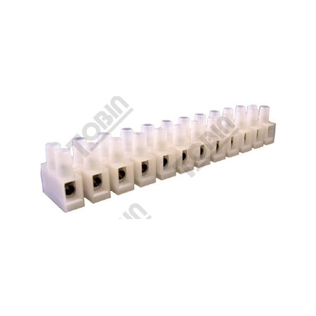 Terminal Strip 6mm 12 Way | 41A Current Rating | Compact & Durable Design | by Tobin
