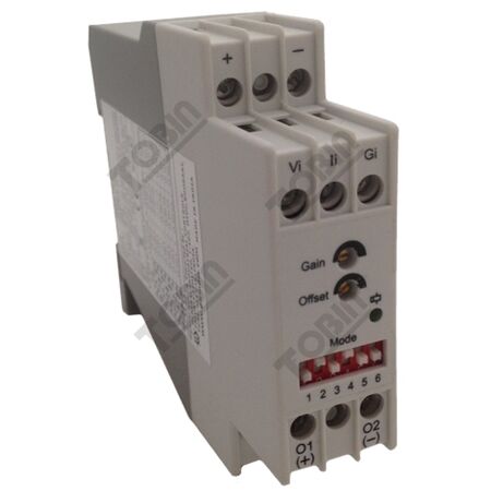Signal Transducer 4-20mA Input to 0-10V Output | Compact Panel Mount Design | Reliable Signal Conversion | by Tobin