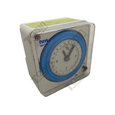 Time Clock Analogue 1 Channel | 54mm Wide | 24-Hour Format | Din Mount Design | 70-Hour Battery Backup | by Tobin