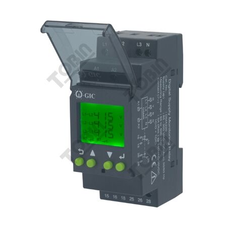 Digital Voltage Monitoring Relay 2 C/O | 145-500VAC Range | Reliable Voltage Detection | by Tobin