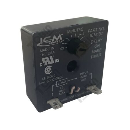 Solid State Timer Delay On Make | 18-240VAC | Adjustable Delay 1.8s to 10min | Maintenance-Free Operation | by Tobin