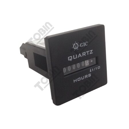 Hour Run Meter Square Face | 4-36VAC/DC Power Supply | Durable & Reliable | by Tobin