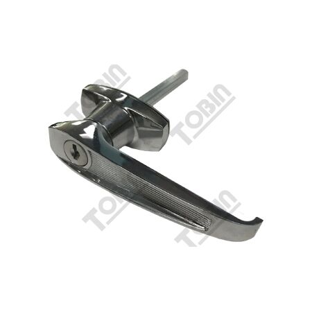 L Handle Locking with CL001 Barrel | Universal Lever Handle | Key Included | by Tobin