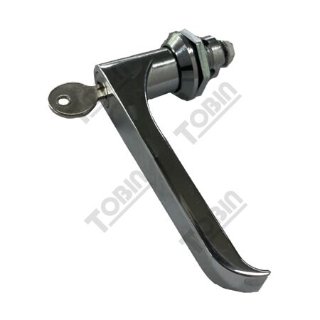 L Handle Single Hole Mount | Chrome Finish | CL001 Key Included | by Tobin