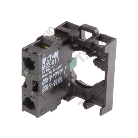 Contact Block with Adaptor 1N/O | Front Fixing | Reliable Electrical Contact | Compatible with RMQ Titan | by Tobin