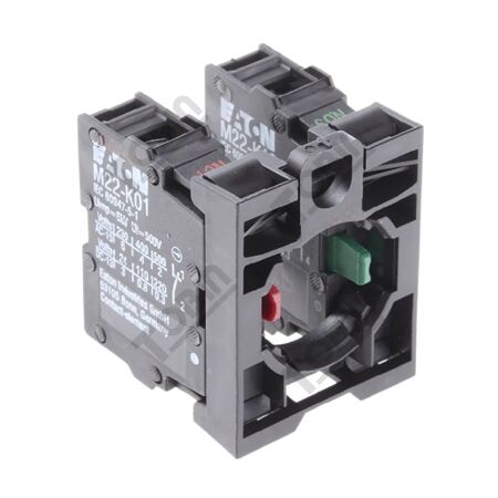 Contact Block with Adaptor 1N/O 1N/C | Front Fixing Design | Includes N/O & N/C Contacts | by Tobin