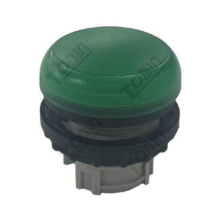 Pilot Light Flush Green | Clear Status Indication | Flush Mount Design | Compatible with RMQ Titan | by Tobin