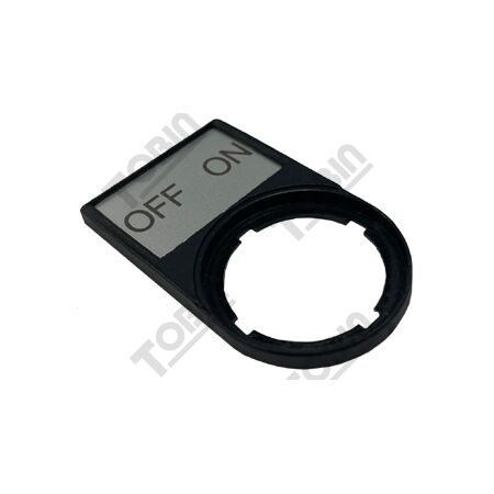 Label Off On Legend Plate | Durable Plastic | Compatible with RMQ Titan 22mm | Clear Labeling | by Tobin