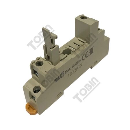Relay Base Slimline Screwed Terminal for 1P G2R-1 | Space-Saving Design | Secure Wiring | Durable Insulating Plastic | by Tobin
