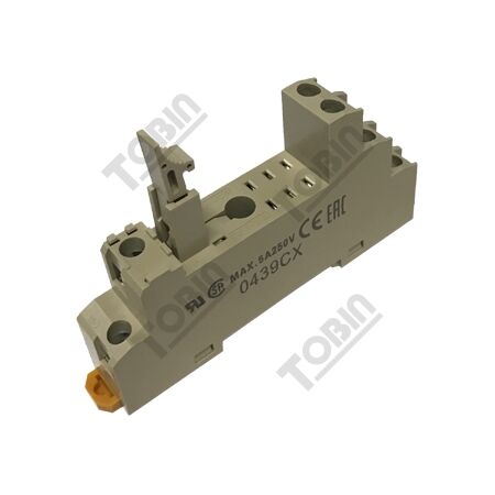 Relay Base Slimline Screwed Terminal for 2P G2R-2 | Compact Design | Secure Screwed Connections | by Tobin