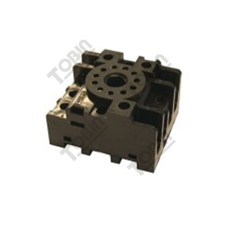 Relay Base Screwed Clamp 4 Pole | 11 Pin Octal Configuration | Secure Screwed Connections | Compatible with MKS4 Round Pin | by Tobin