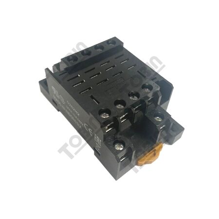 Relay Base Screwed Clamp 4 Pole | 14 Pin Compatible with LY4 | Secure Wiring Connection | by Tobin