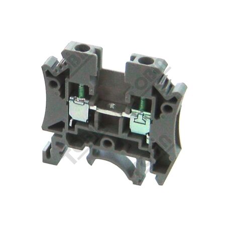 Terminal Din Mount 6mm Grey | 41A Current Rating | Durable Design | Compact for Easy Mounting | by Tobin