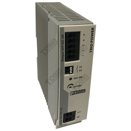 Power Supply Trio 240VAC-In / 24VDC-Out | 5A Output Current | Reliable for Industrial Applications | by Tobin