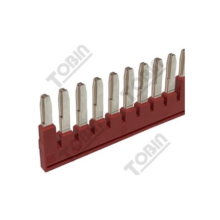 Plug In Bridge for UT ST PT Term | 50-Way Push-In Bar | Red Color | by Tobin