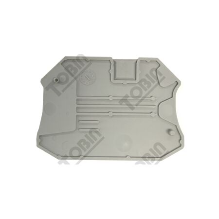 ST Terminal End Cover D-UT 2.5/4-Twin | High-Quality Insulating Plastic | Snap-On DIN Rail Accessory | by Tobin