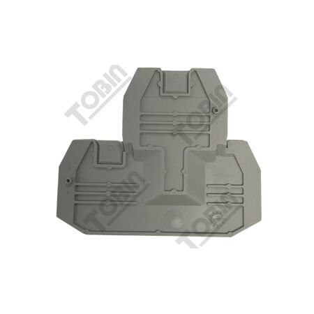 ST Terminal End Cover D-UTTB 2.5/4 | Durable Insulating Plastic | DIN Rail Compatible | by Tobin