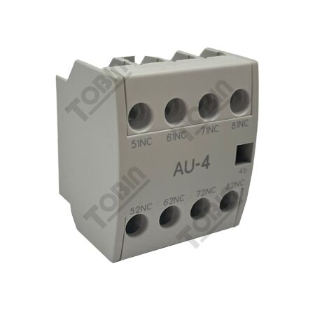 Aux Contact 4No Top Mount | Suits GMC-6M to GMC-16M | 4 Normally Open Contacts | by Tobin