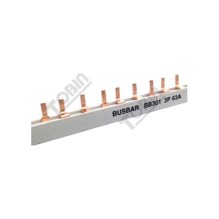 Busbar 3 Phase Pin Type Commoning Bar | 1M Length | 63A Current Rating | by Tobin