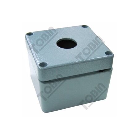 Pushbutton Enclosure Aluminium | Durable Construction | Single Hole Design | 57mm Depth | by Tobin
