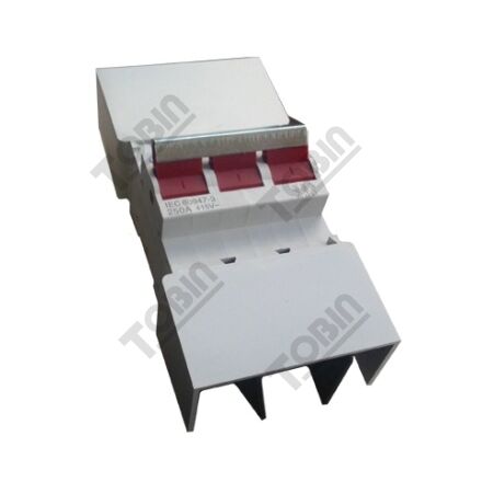 Switch Disconnector Din Mount 250A | 3-Pole Design | Includes Safety Shrouds | by Tobin