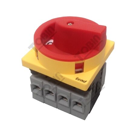 Isolator Panel Mount IP65 32A 4 Pole | Padlockable Safety | Dust & Water Resistant | by Tobin