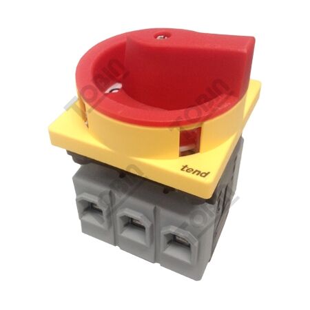 Isolator Panel Mount IP65 63A 3 Pole | Padlockable Safety | Dust & Water Resistant | by Tobin
