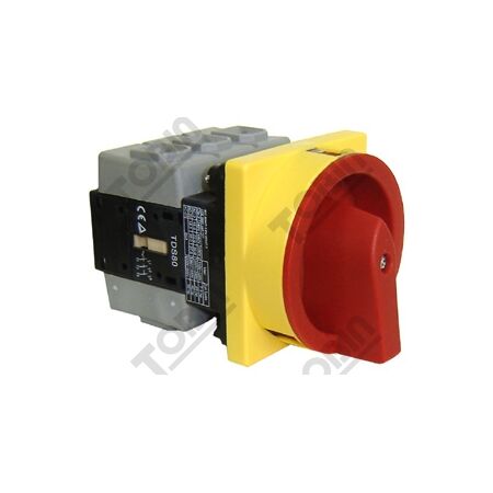 Isolator Panel Mount IP65 80A 3P | Padlockable Safety | 3 Pole Load Break Switch | by Tobin