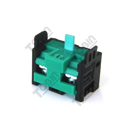 Contact Block 1 N/O | Green Color | Suitable for Control Circuits | by Tobin