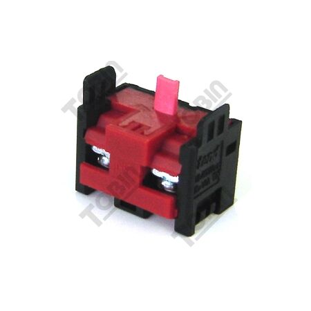 Contact Block 1 N/C | Single Normally Closed Contact | Red Color | by Tobin