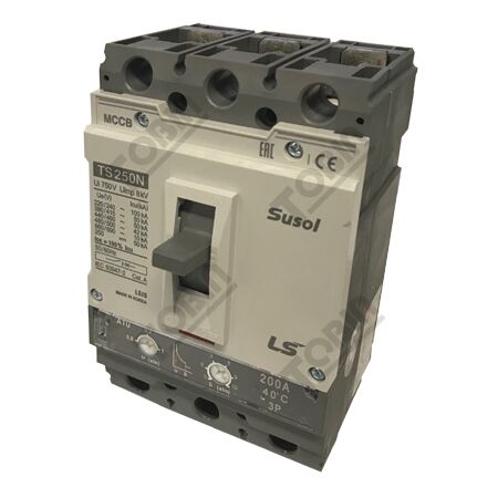 MCCB LS Electric 200-250A 50kA Thermal Magnetic 3P | Overload & Short Circuit Protection | by Tobin
