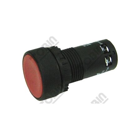 Pushbutton Monobloc Flush Red | 1 N/O & 1 N/C Contacts | Easy Identification | by Tobin