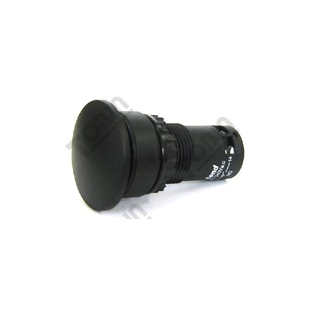 Pushbutton Monobloc Mushroom Black | 1 N/O & 1 N/C Contacts | Durable Design | by Tobin