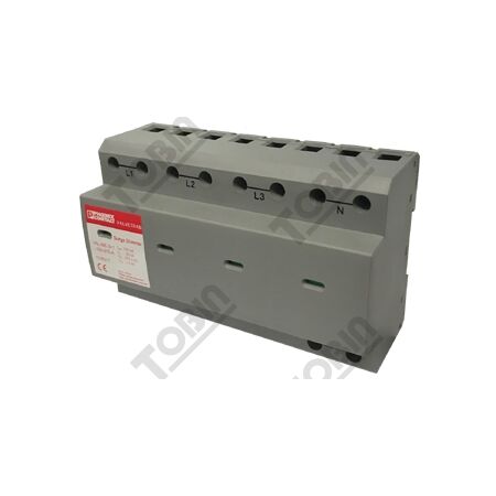 Surge Arrestor 100kA | Replaceable Plug Alarm | 3 Pole + Neutral | by Tobin