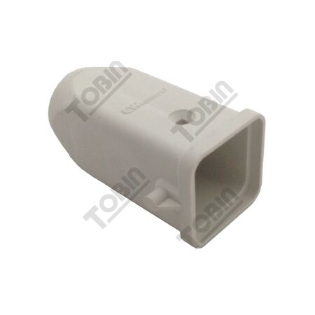 Housing 3/4 Pole Plastic Straight Hood 2 Pins | Durable Plastic | Ideal for Industrial Connections | by Tobin