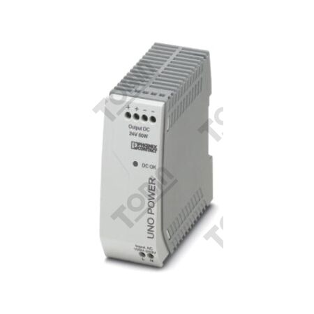 Power Supply Uno 240VAC-In / 24VDC-Out | DIN Rail Design | 2.5A Output | 60W Power Capacity | by Tobin