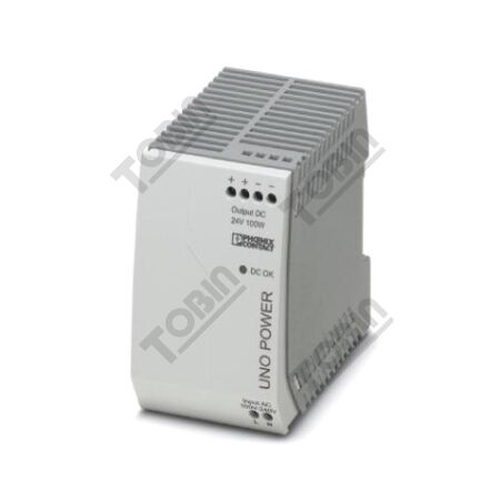Power Supply Uno 240VAC-In / 24VDC-Out | DIN Rail Mountable | 4.1A Output | 100W Power | by Tobin