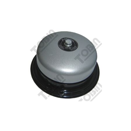 240VAC Surface Mount Warning Bell | 95dB Sound Output | Low Current 12.5mA | Grey | by Tobin