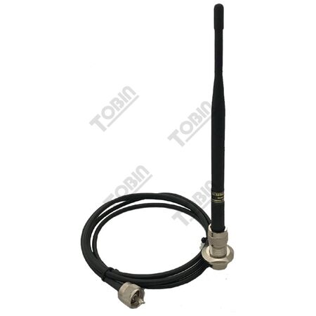151MHz Antenna 0.20 Metre Long with Base | Compact Design | Includes Mounting Bracket | @Each by Tobin