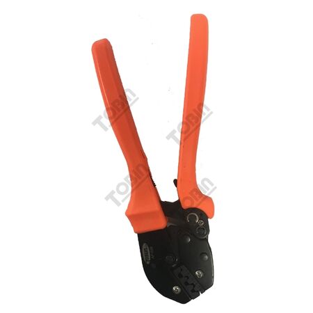 Crimper for Uninsulated Terminals 0.5-6mm | High-Grade Steel | Ergonomic Non-Slip Grip | by Tobin
