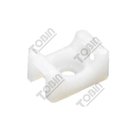 Cable Tie Base White | Durable Plastic | Screw & Push Mount | 5 mm Tie Width | by Tobin