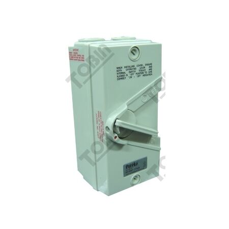 Isolator Enclosed IP56 3 Pole 63A | Weatherproof Design | Heavy-Duty Applications | by Tobin