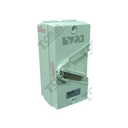 Isolator Enclosed IP56 4 Pole 63A | Weatherproof Design | 63A Current Rating | Comprehensive Isolation | by Tobin