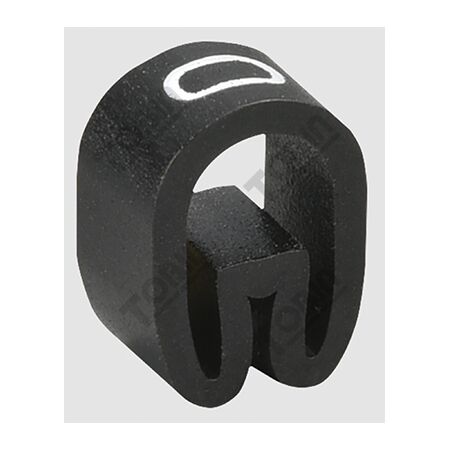 Cable Marker 0 Black | Suitable for 0.75-1mm² Cables | Durable Plastic | Clear Marking | by Tobin