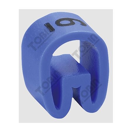 Cable Marker 6 Blue | Durable Plastic | 0.75-1mm² Compatibility | by Tobin