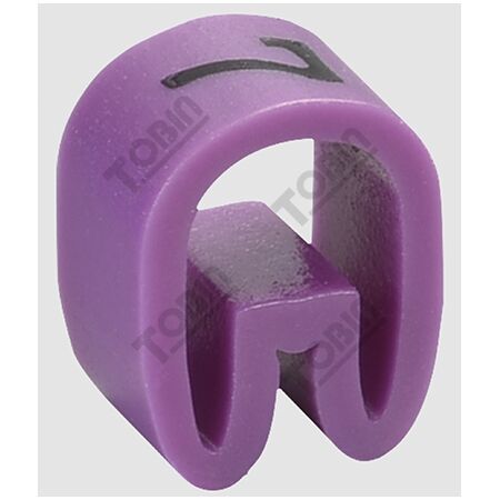 Cable Marker 7 Violet | Durable Plastic | 0.75-1mm² Compatibility | by Tobin