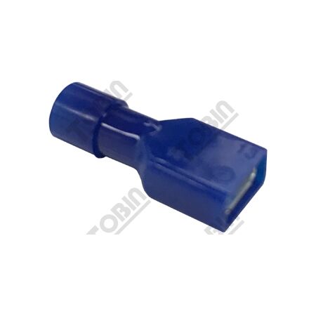 Blue Female Quick Connect Terminal | Fully Insulated | 1.5-2.5mm Wire Size | Pack of 100 | by Tobin