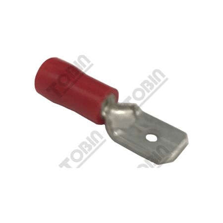 Quick Con Red 0.5-1.5mm Tab Connector | 6.3x0.8mm Size | Pack of 100 | by Tobin