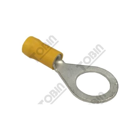 Ring Terminal Yellow 2.5-6.0mm | 12mm Stud | Insulated & Durable | @Pack of 50 | by Tobin