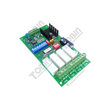 4 Channel Receiver | 11-28V AC/DC Supply | Ideal for Roller Doors | by Tobin